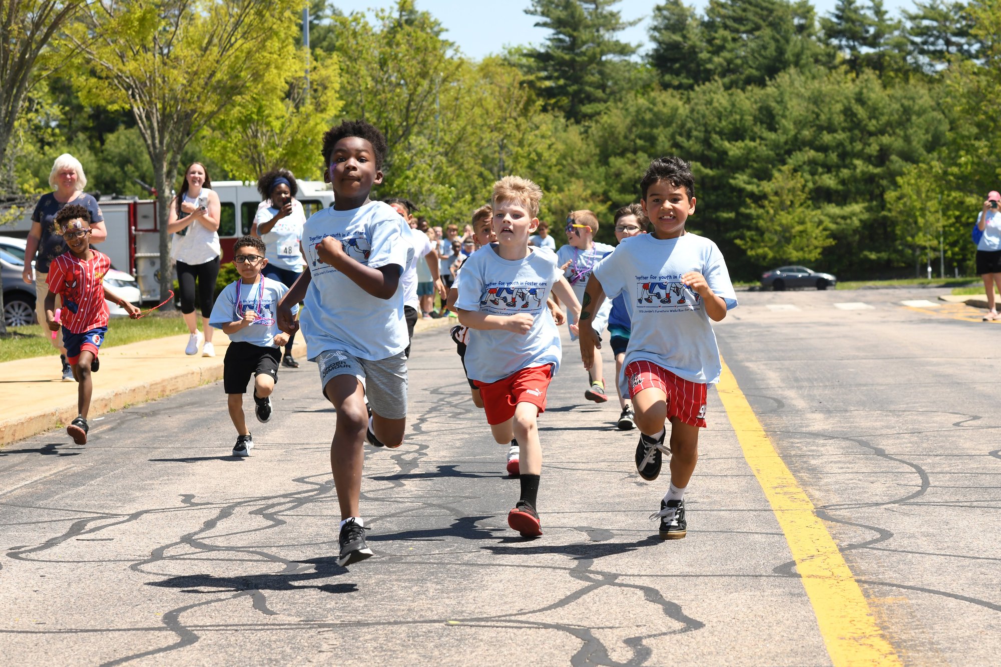 Youth running during the Walk/Run for Adoption in Taunton 