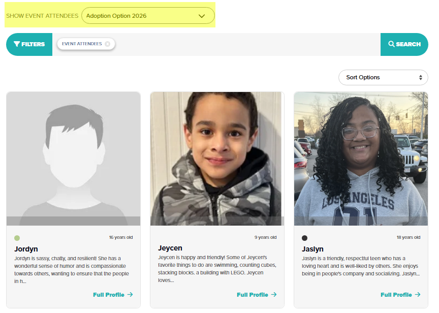 child profiles screenshot