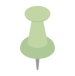green pin