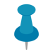dark teal pin